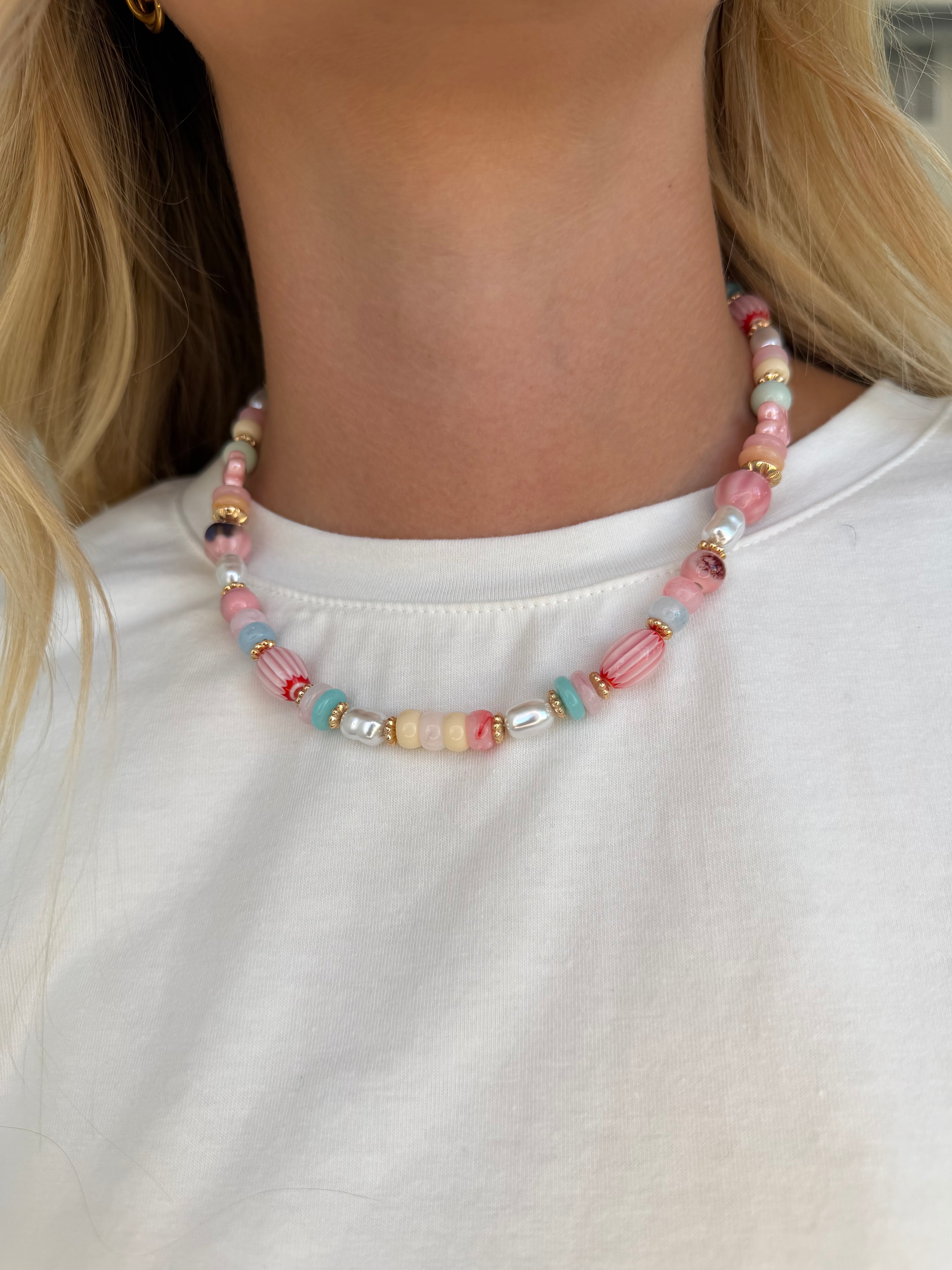 Candy Crush Beaded Necklace