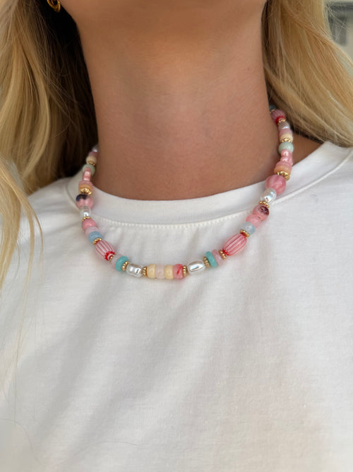 Candy Crush Beaded Necklace
