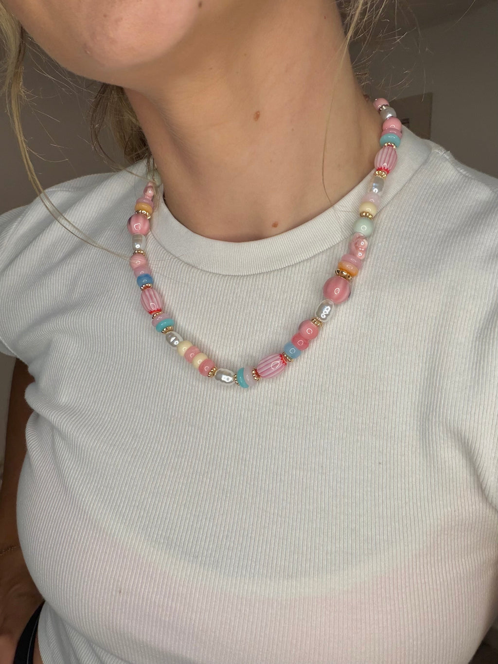 Candy Crush Beaded Necklace