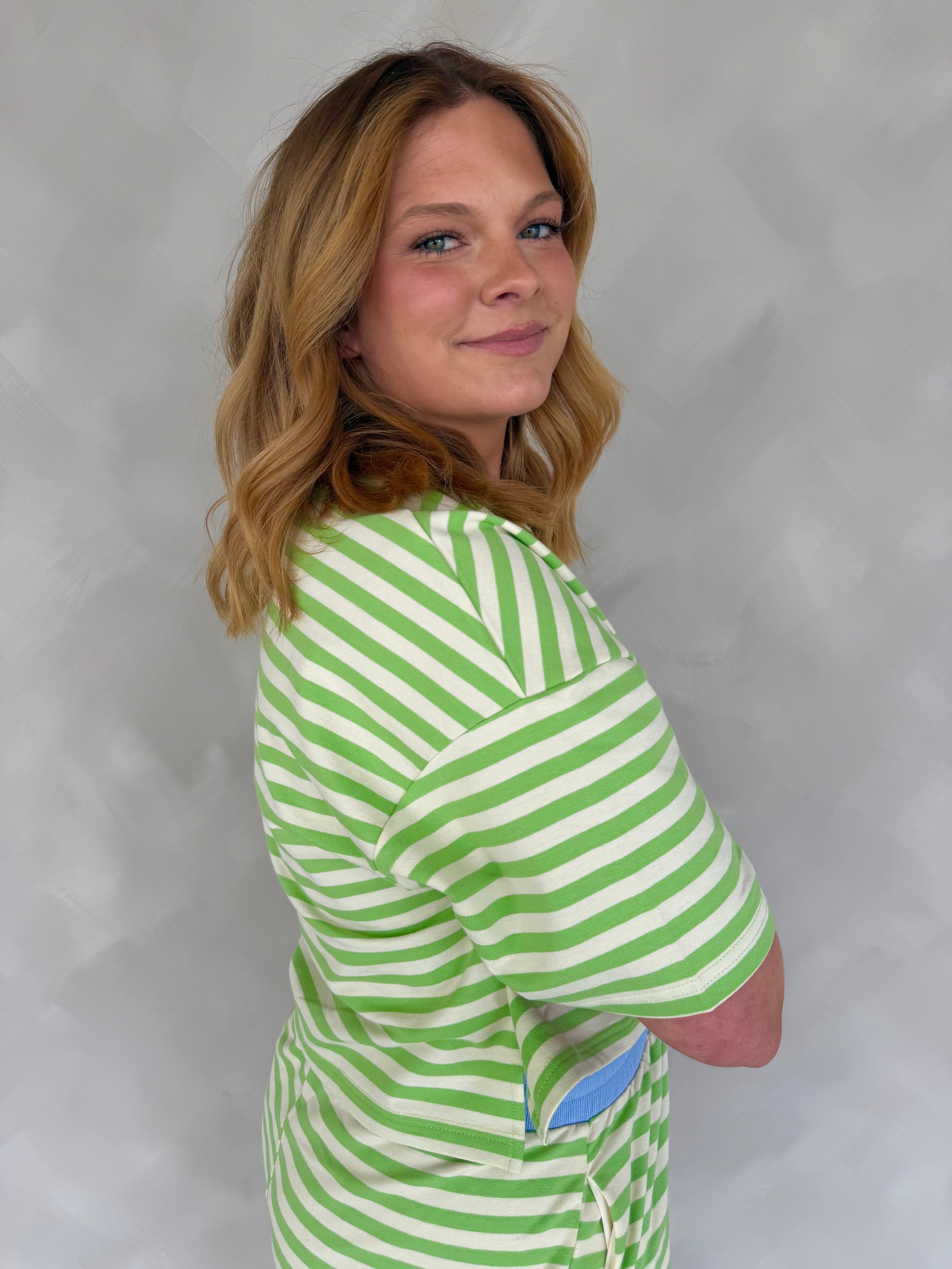 Honeydew Striped Tee