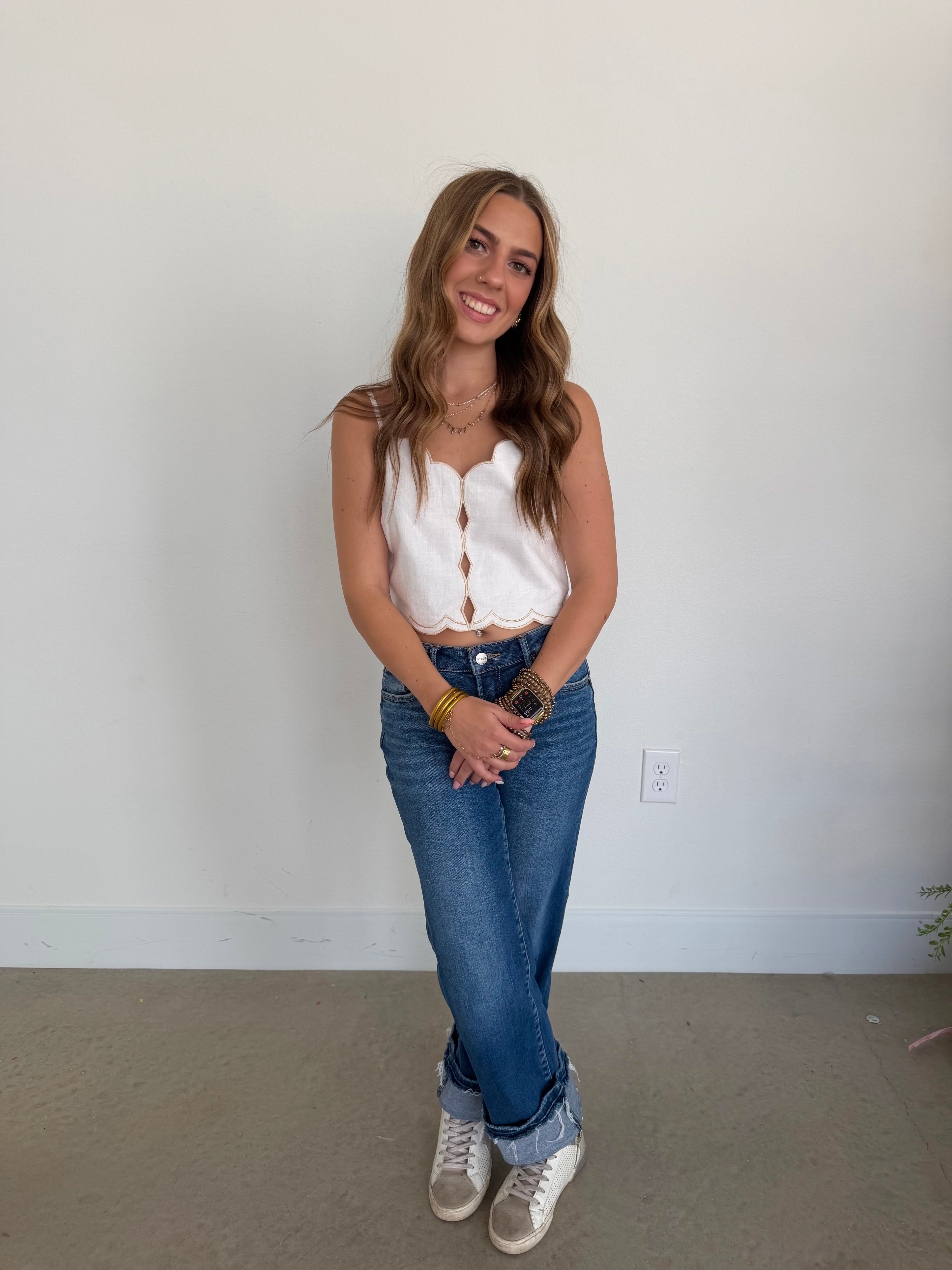 Sweetheart Scallop Top