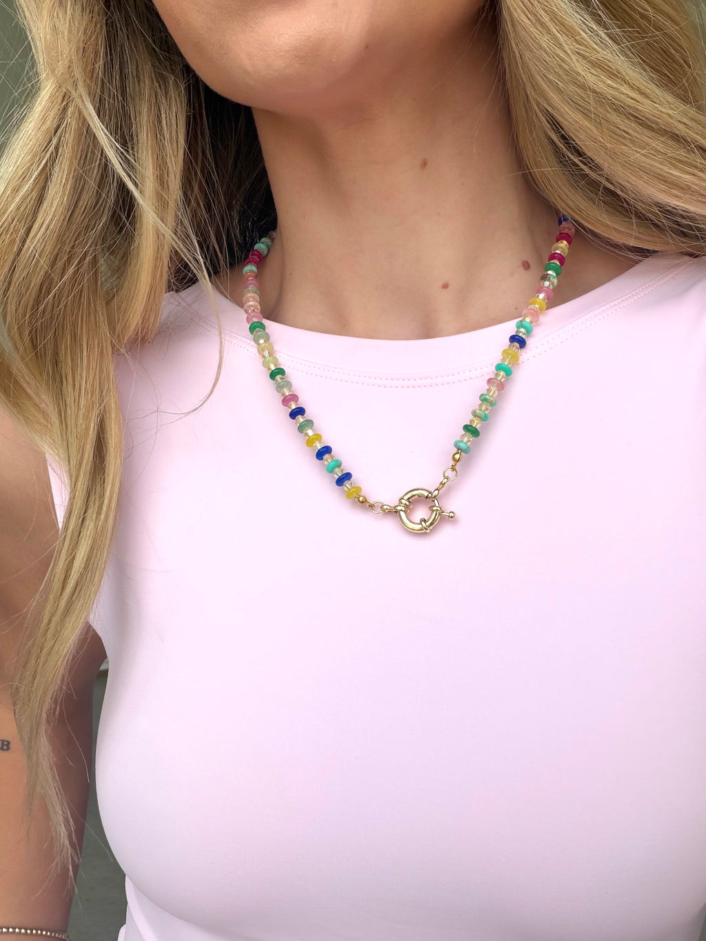 Sprinkle Pop Gemstone Necklace