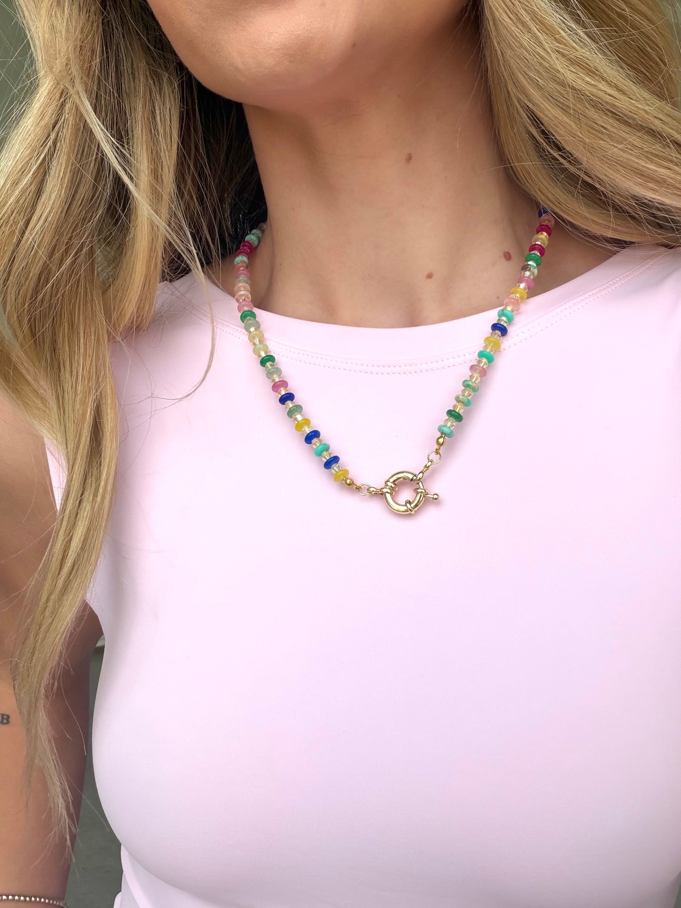 Sprinkle Pop Gemstone Necklace