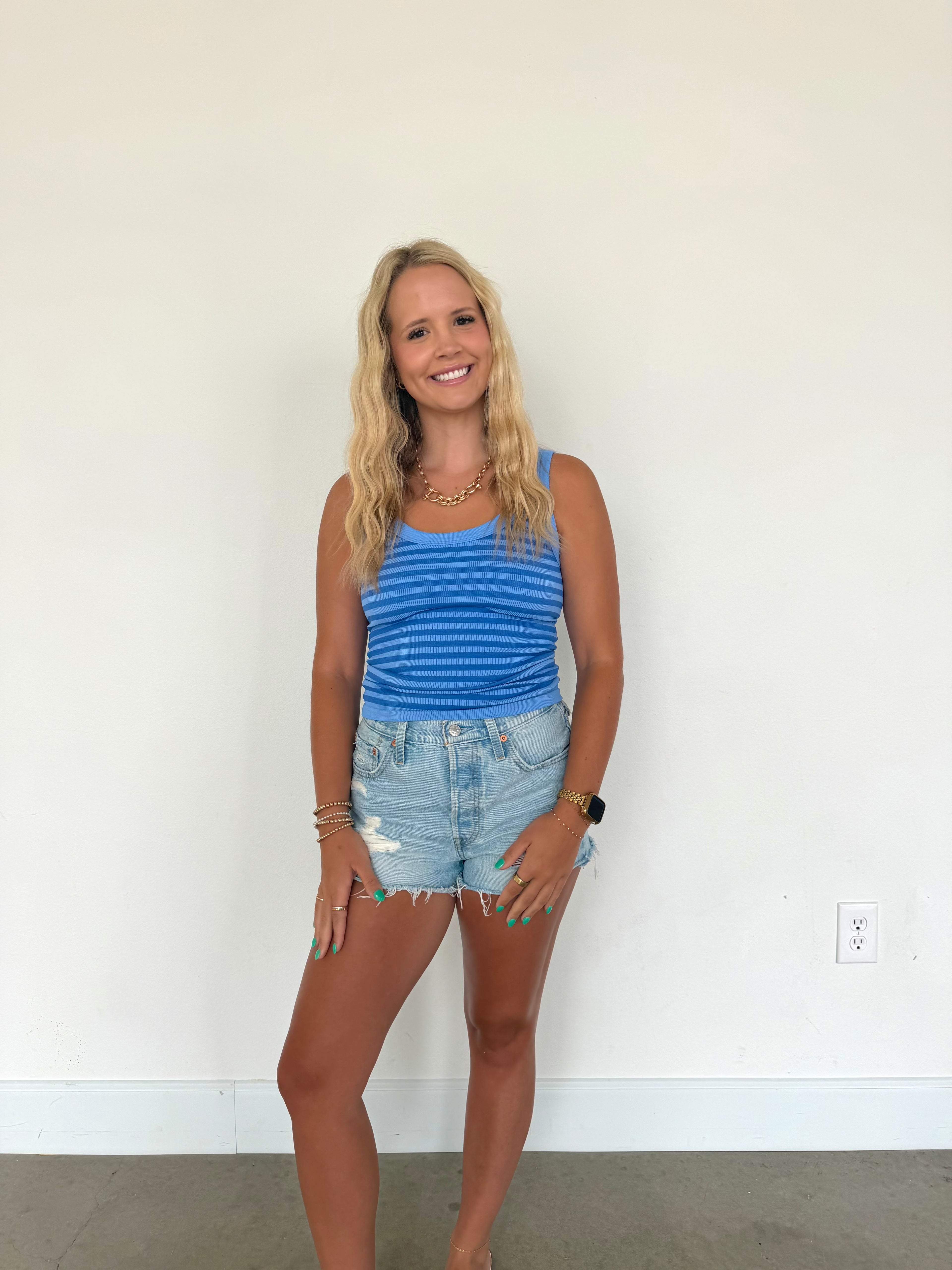 Coastal Ribbed Tank