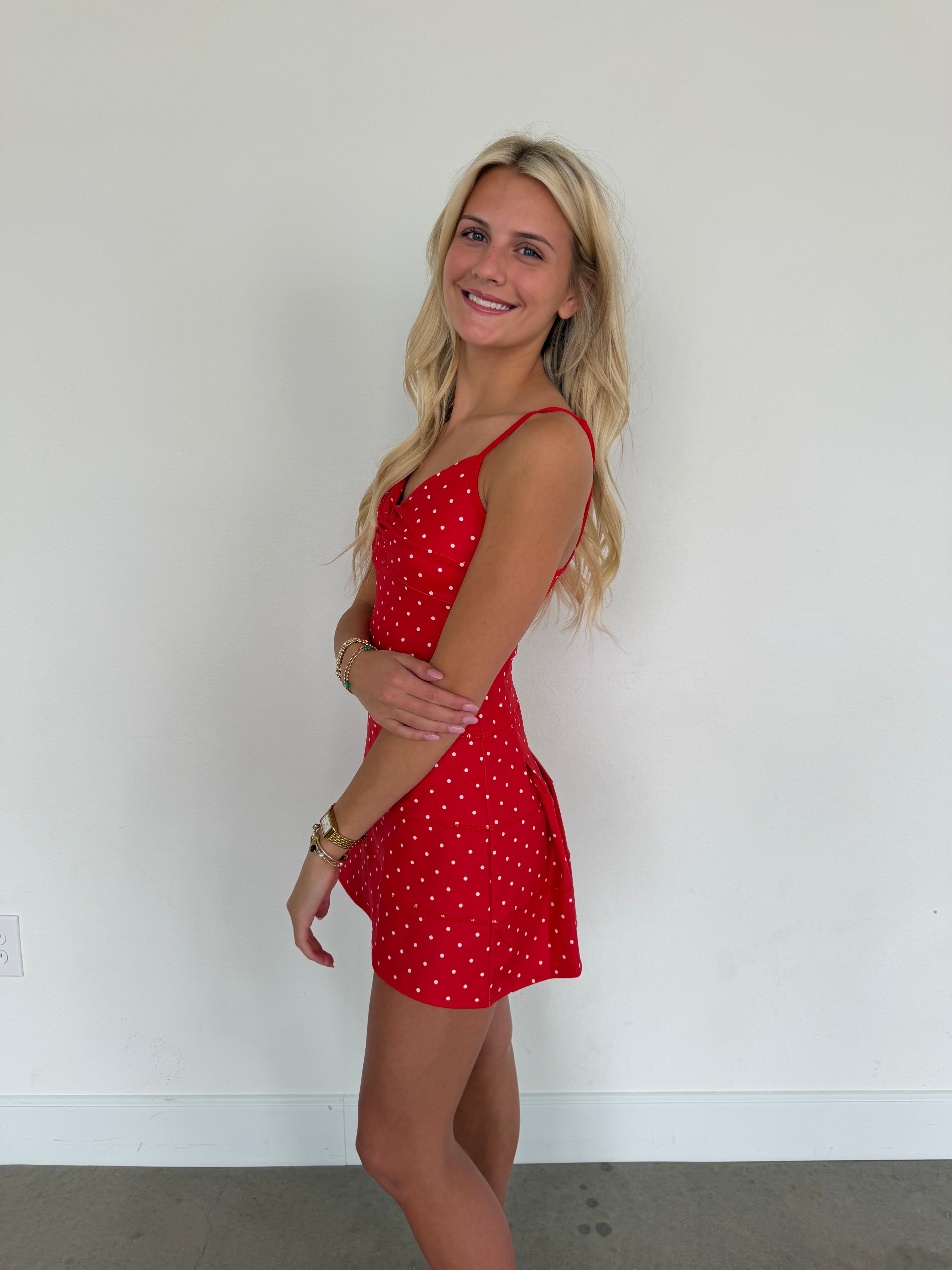 Cherry Mini Athletic Dress